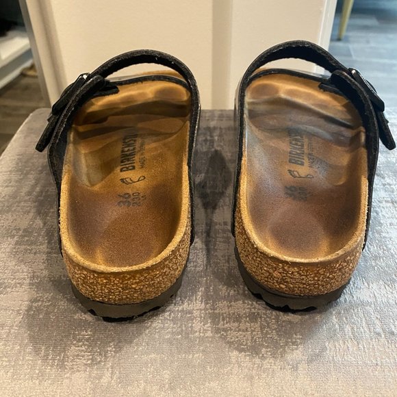 Birkenstock Arizona Sandals in Black Patent Leather - Birko-Flor - Picture 8 of 10